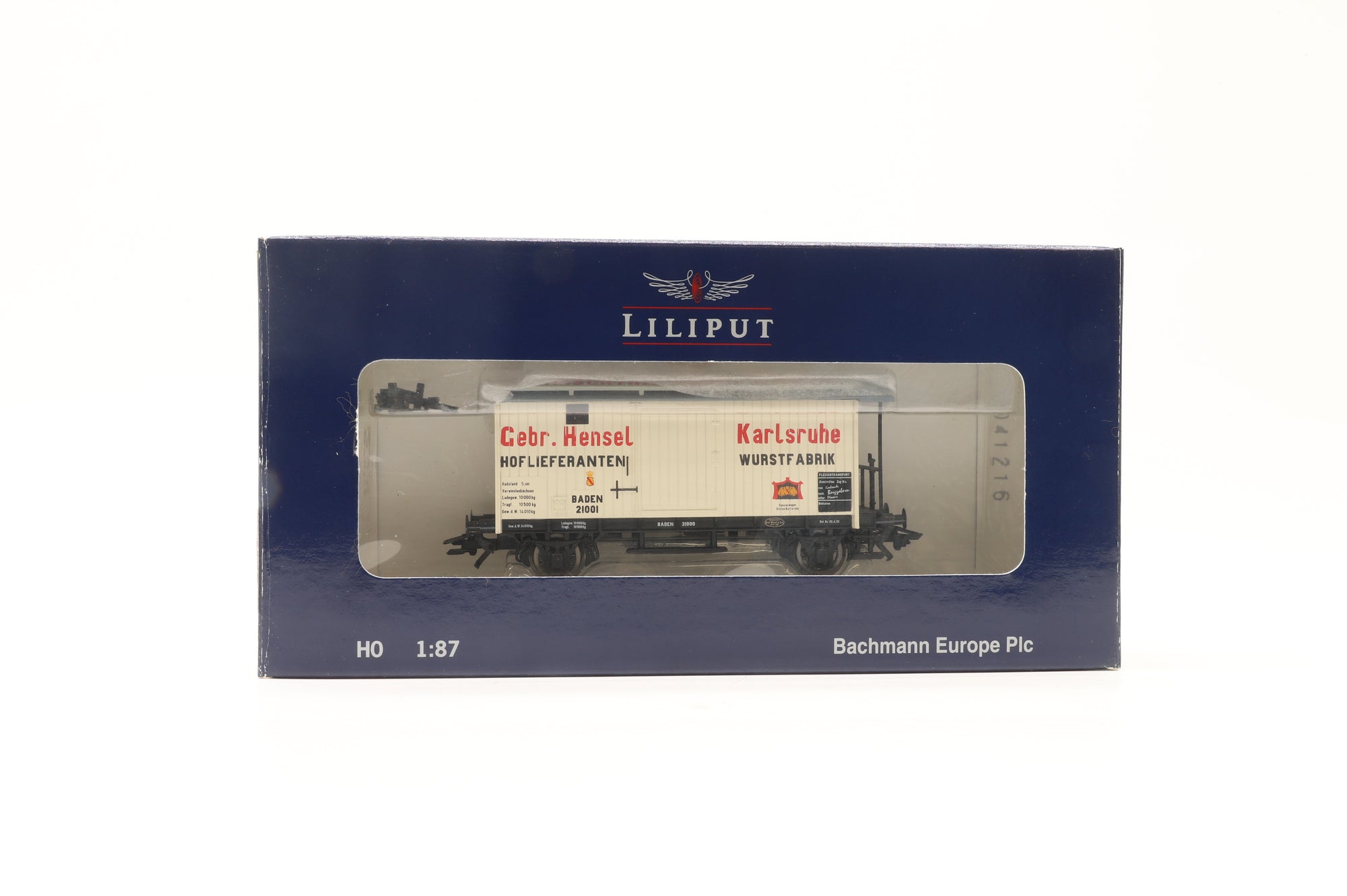 Liliput HO Rake Of 5 DRG Brown Box Vans Inc. L235431, L224802, L223030, L235495 & L235496