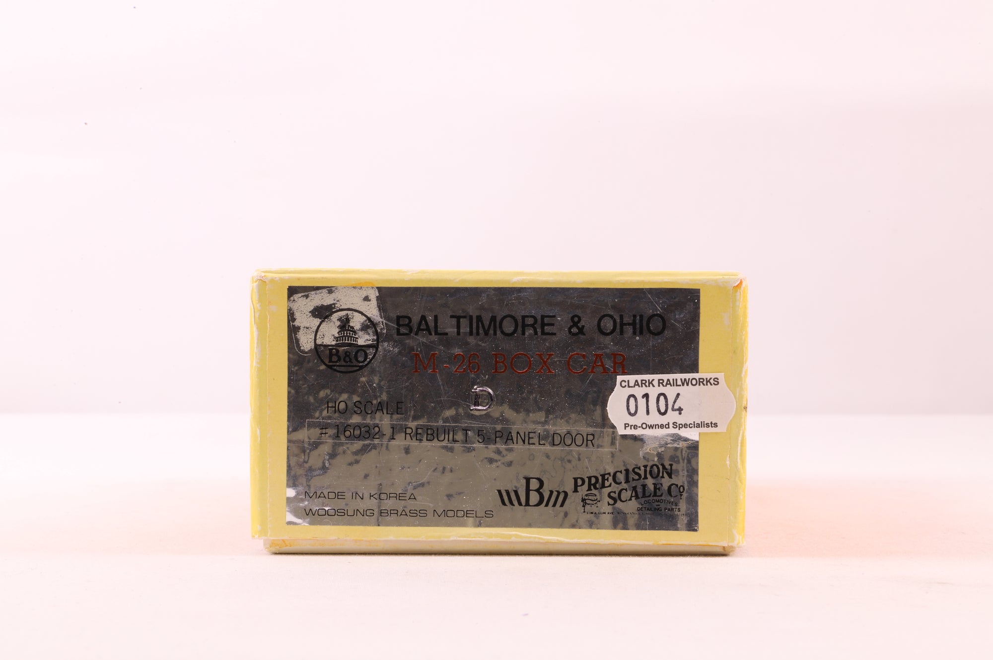 Iron Horse Models HO Brass #16032.1  M-26 Box Car No.275382 Baltimore & Ohio.