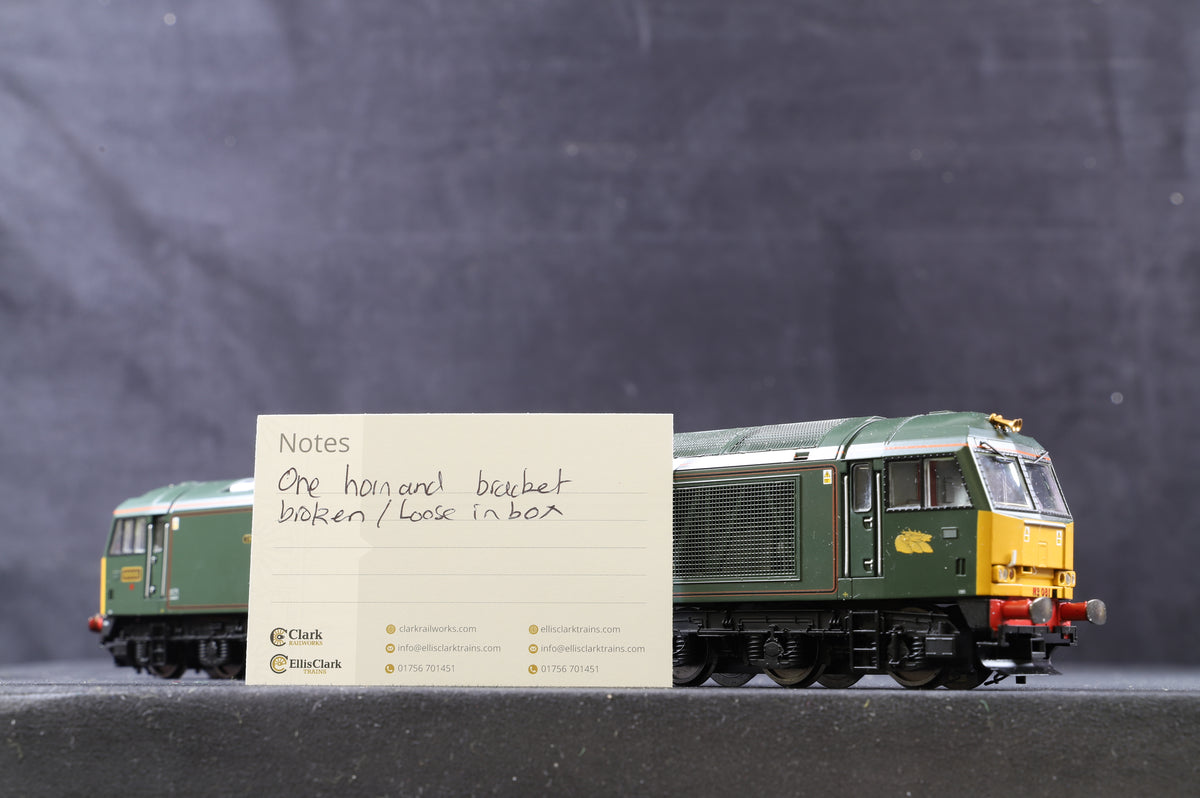 Hornby OO R2604 Class 60 &#39;60081&#39; &#39;Isambard Kingdom Brunel&#39; GWR Brunswick Green, Rail Exp. Ltd Ed, DCC Sound