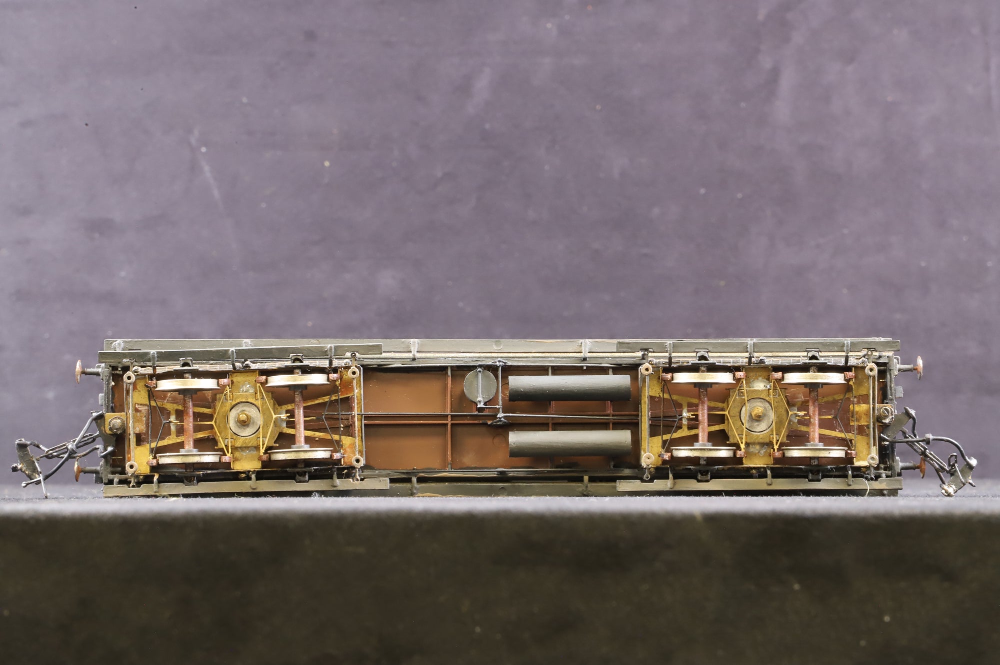 Kit Built OO Rake Of 3 GWR Clerestory Coaches Chocolate & Cream Weathered