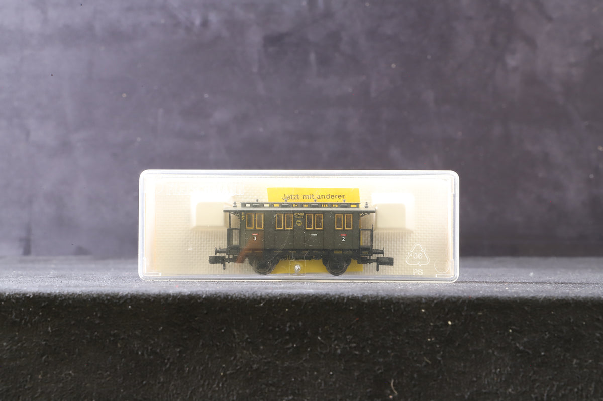 Fleischmann N Rake Of 6 DRG 4 Wheel Coaches Inc. 8058x3 &amp; 8059x3