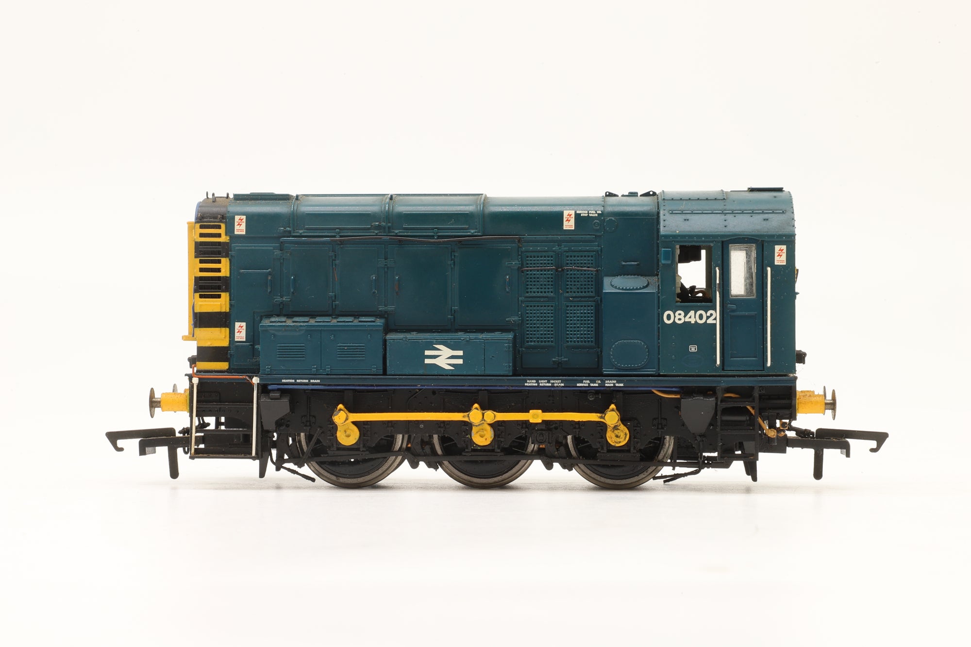 WORKSHOP Hornby OO R2418 CLass 08 08402 in BR Blue w/ Wasp Stripes