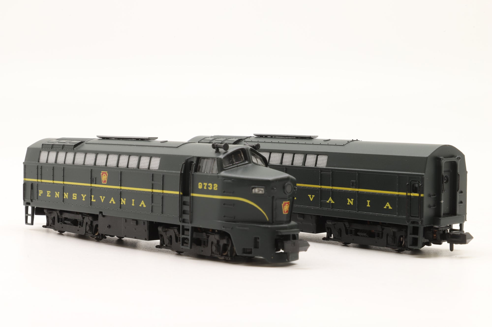 ER Models N 040-7301 Baldwin RF-16 A/B 'Sharknose' Set No.9732 in PRR Black