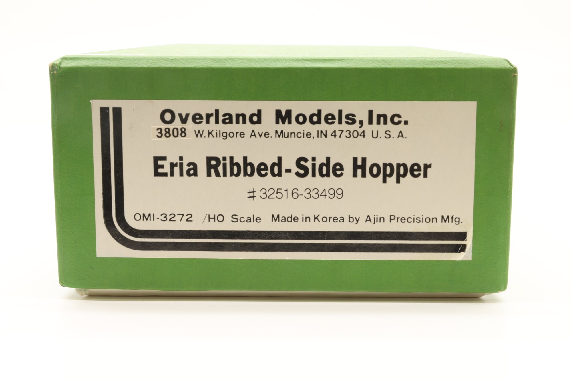 Overland Models HO Brass #32516-33499 Eria Ribbed-Side Hopper Unpainted