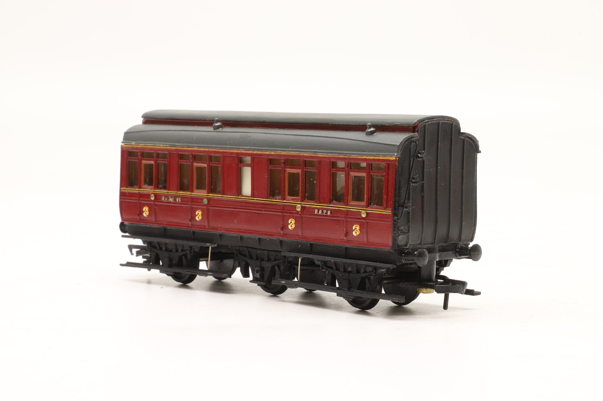 Ratio/ Hornby OO Rake Of 3 6 Wheel Midland Railway Coaches