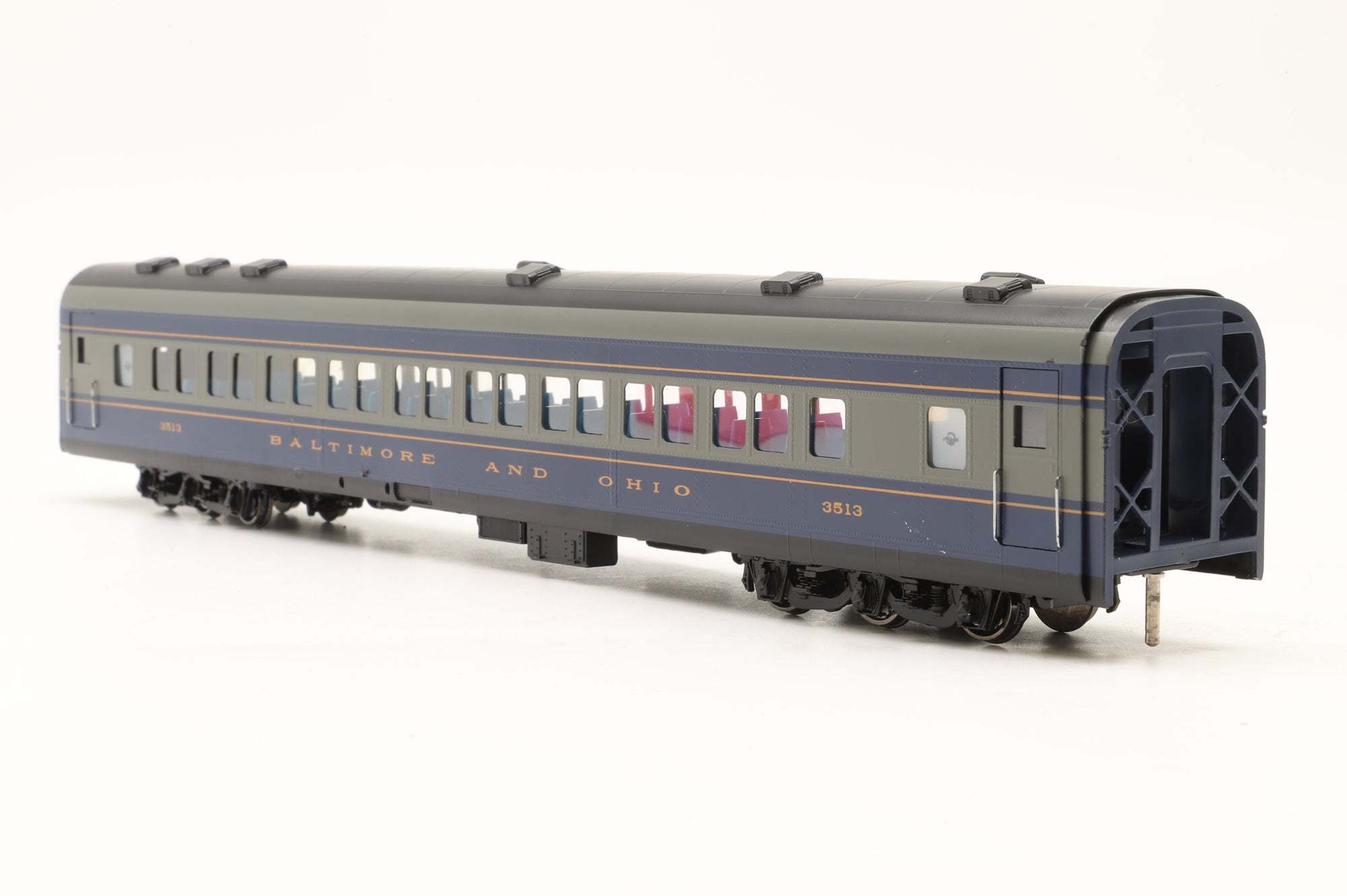 MTS Imports HO Brass Baltimore & Ohio Passenger Car Set 'The Royal Blue' Factory Painted