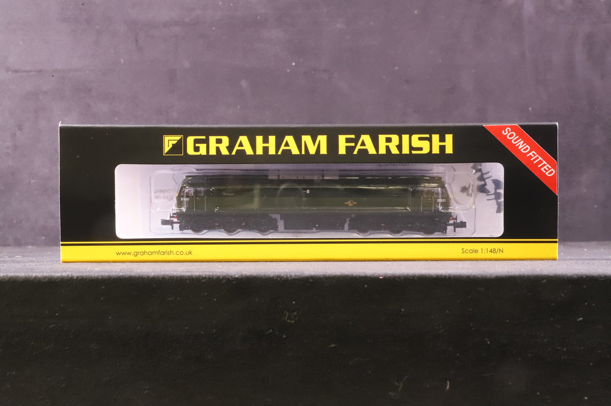 Graham Farish N 371-825ESF Class 47/0 &#39;D1601&#39; BR Green SYP DCC Removed