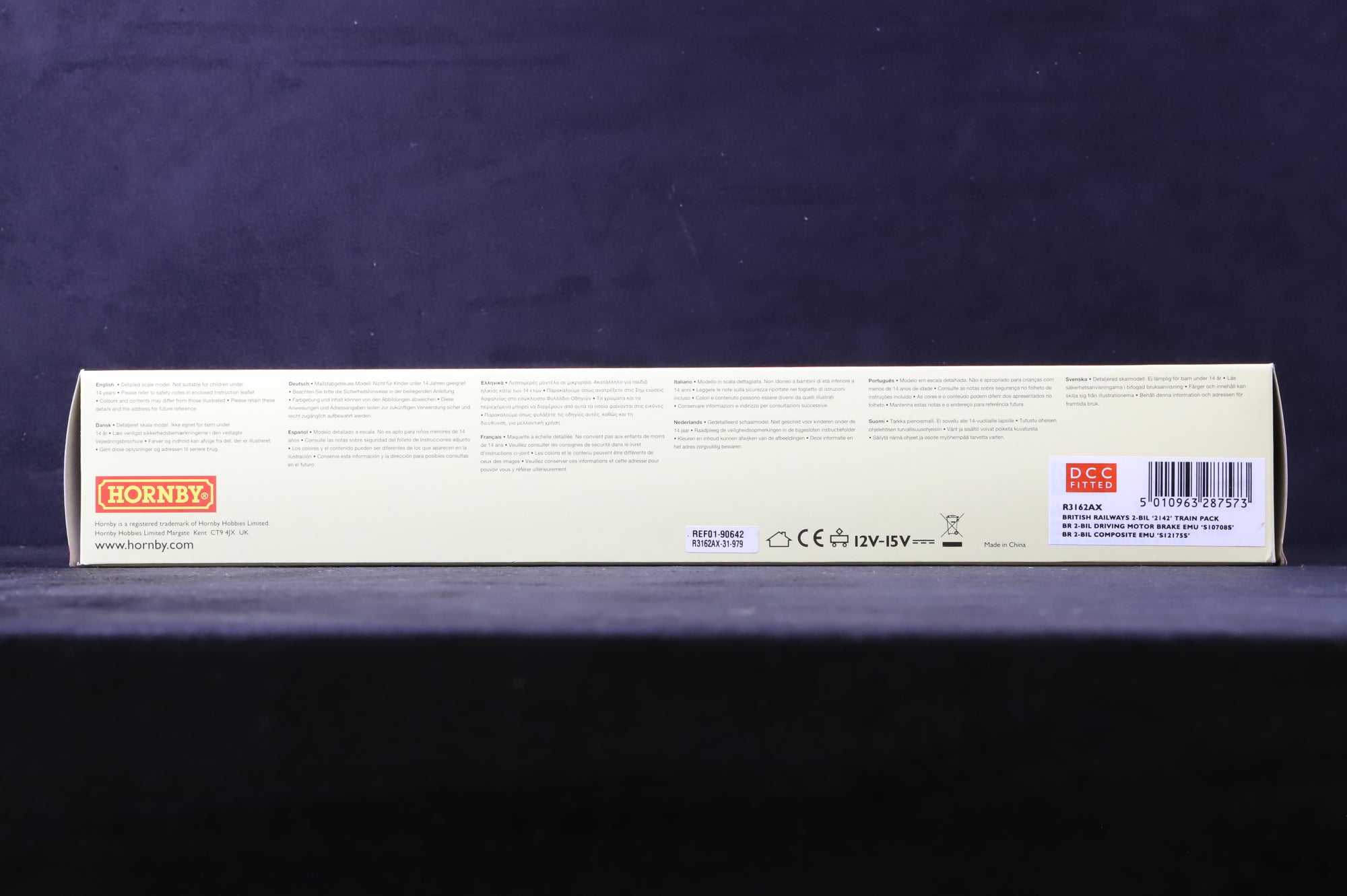 Hornby OO R3162AX BR 2-Bil '2142' Train Pack, Inc. Driving Motor Brake EMU 'S10708S' & Composite EMU 'S12175S', DCC Fitted