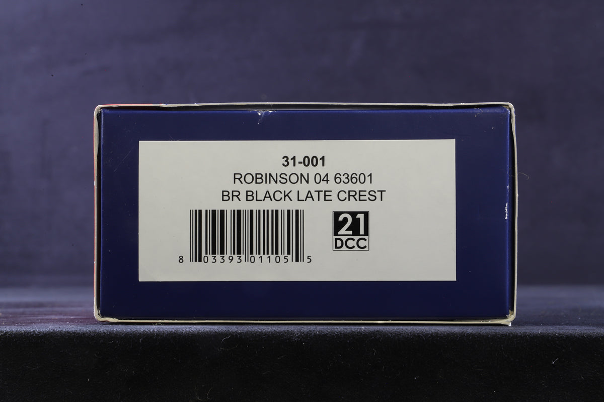 Bachmann OO 31-001 Robinson 04 63601 in BR Black w/ Late Crests