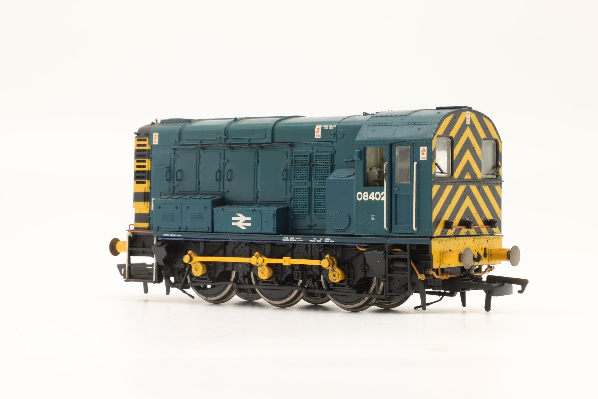 WORKSHOP Hornby OO R2418 CLass 08 08402 in BR Blue w/ Wasp Stripes