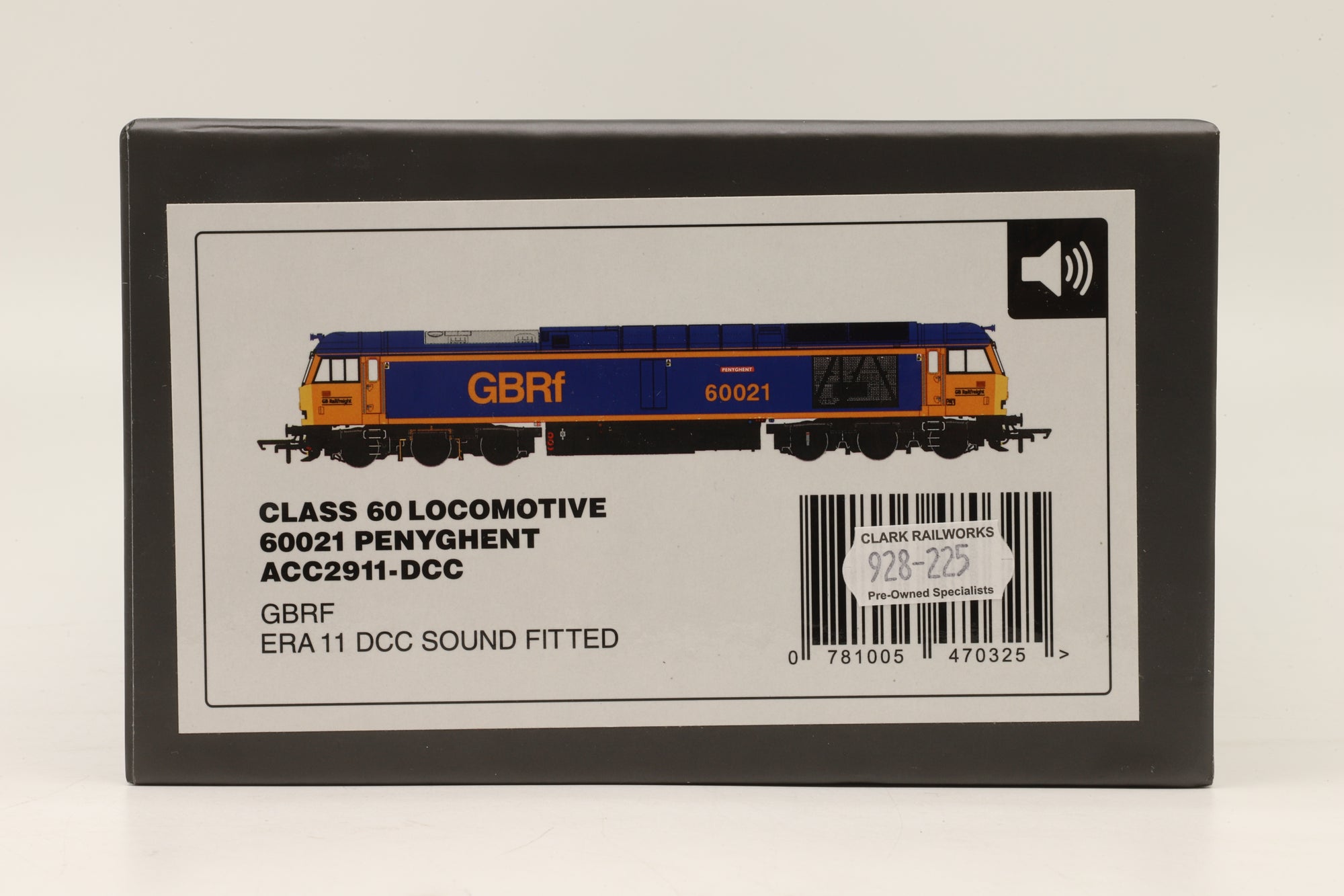Accurascale OO ACC2911 Class 60 60021 'Penyghent' in GBRF Livery - DCC Sound