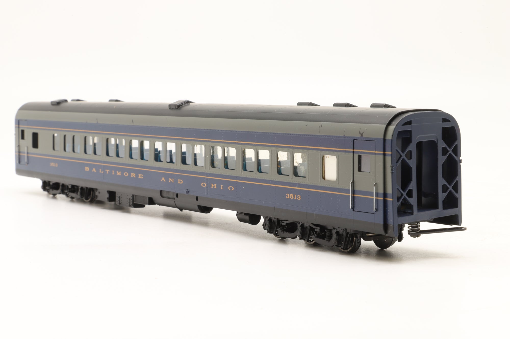 MTS Imports HO Brass Baltimore & Ohio Passenger Car Set 'The Royal Blue' Factory Painted