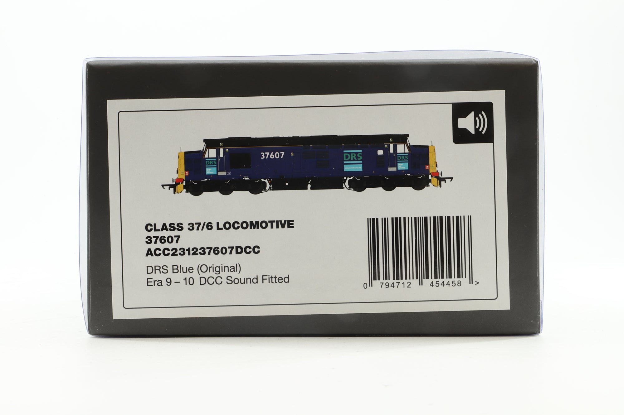Accurascale OO ACC2312 Class 37/6 Diesel '37607' DRS Blue DCC Sound