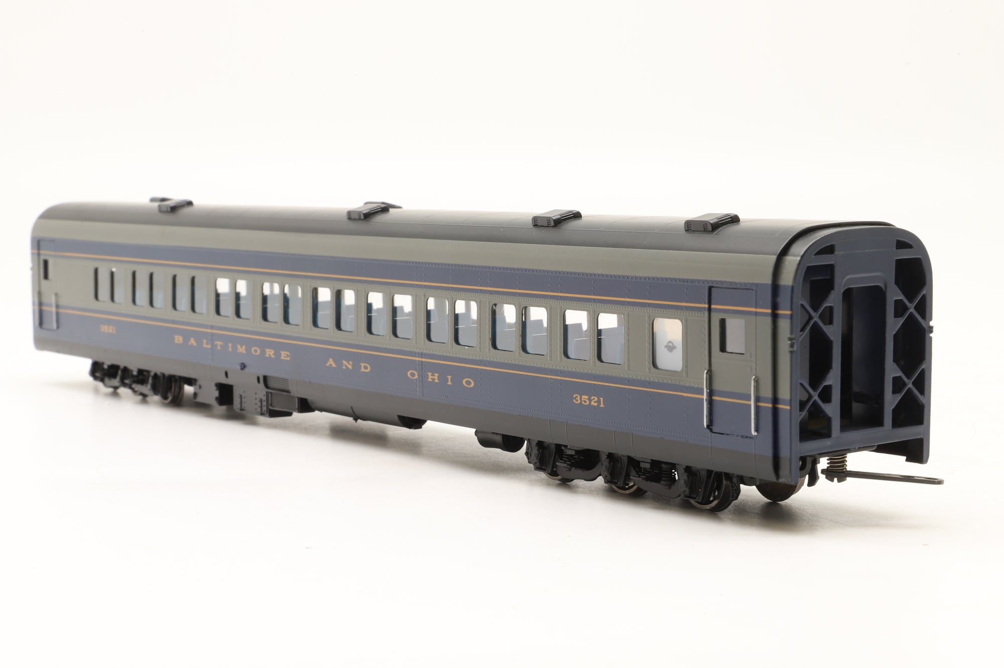 MTS Imports HO Brass Baltimore & Ohio Passenger Car Set 'The Royal Blue' Factory Painted