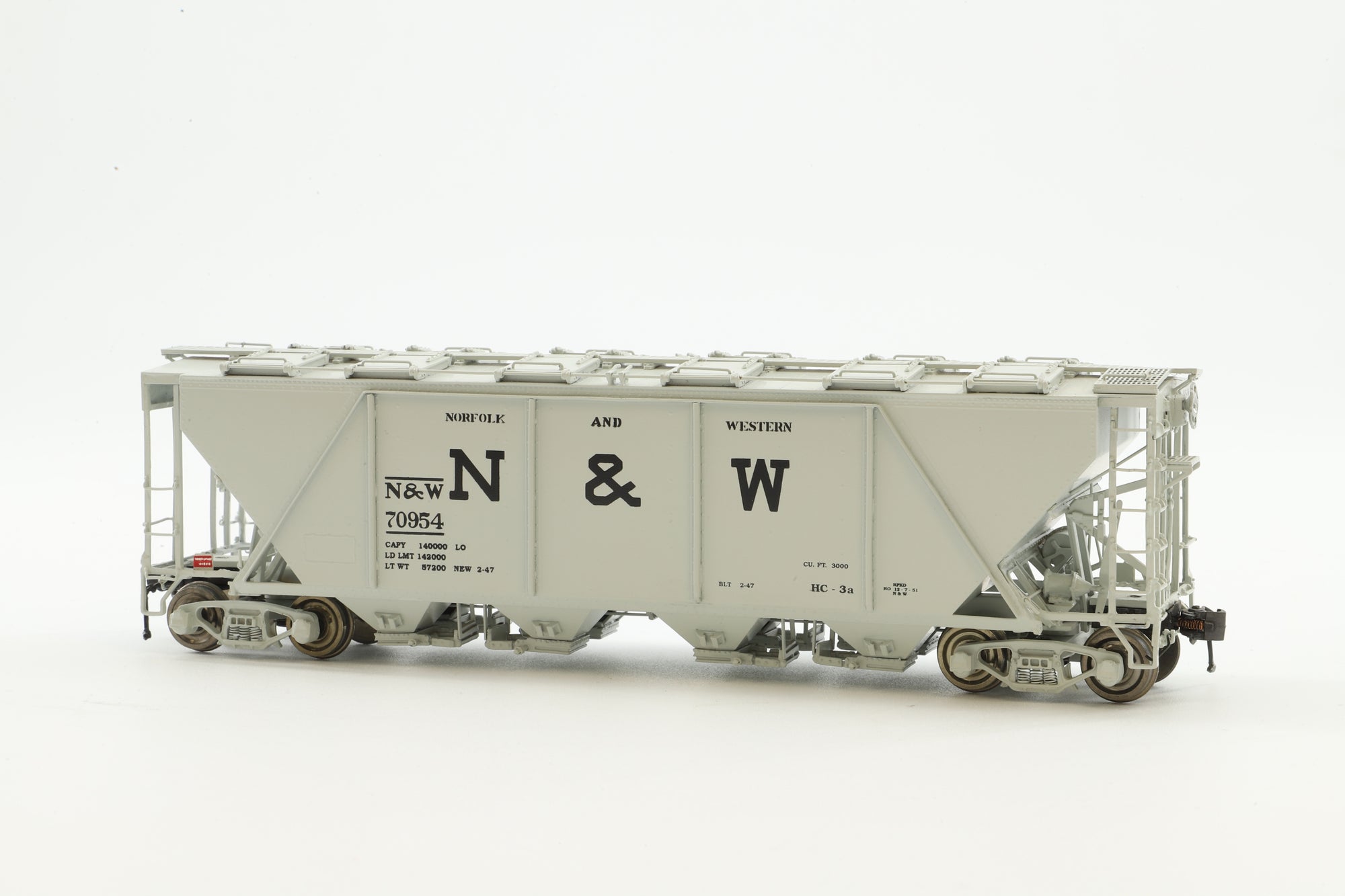 Overland Models HO Brass OMI-3340.1 Hopper Covered N&W Class HC-3a '70954'