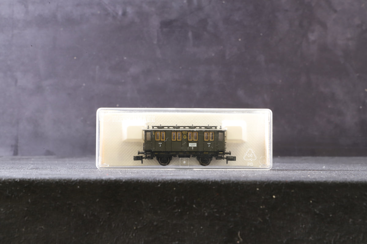 Fleischmann N Rake Of 6 DRG 4 Wheel Coaches Inc. 8058x3 &amp; 8059x3