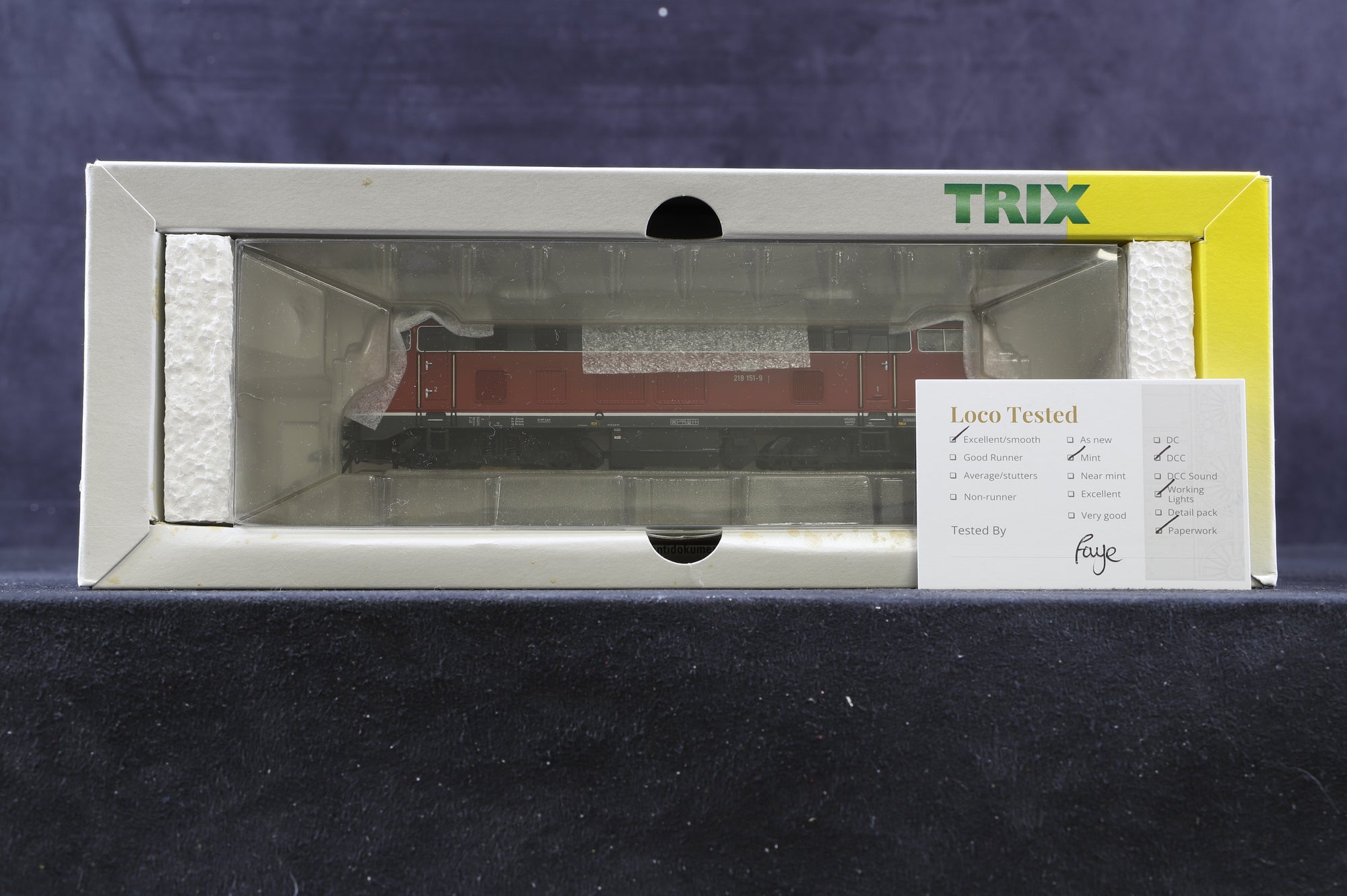 Trix HO 22232 BR 218 DB Diesel Locomotive, DCC Fitted