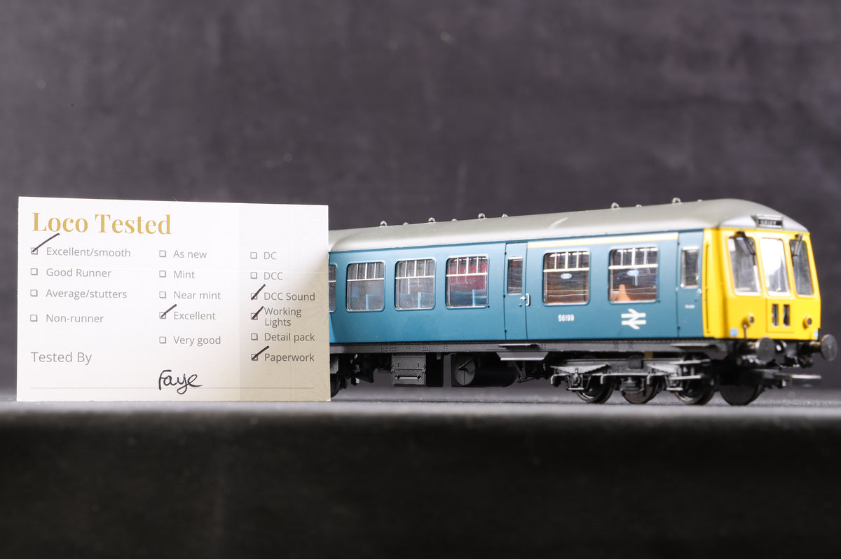 Bachmann OO 32-904DC Cl.108 Two Car DMU BR Blue, DCC Sound