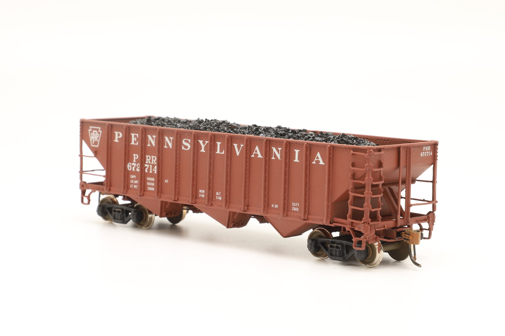 Oriental Limited HO Brass H-39 Pennsylvania Hopper '672714'