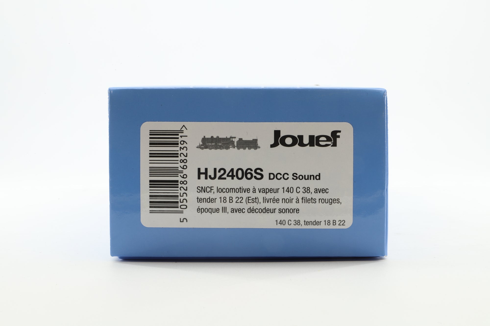 Jouef HO HJ2406S Loco 140 C 38 w/ Tender 18 B 22 in SNCF Lined Black - DCC Sound