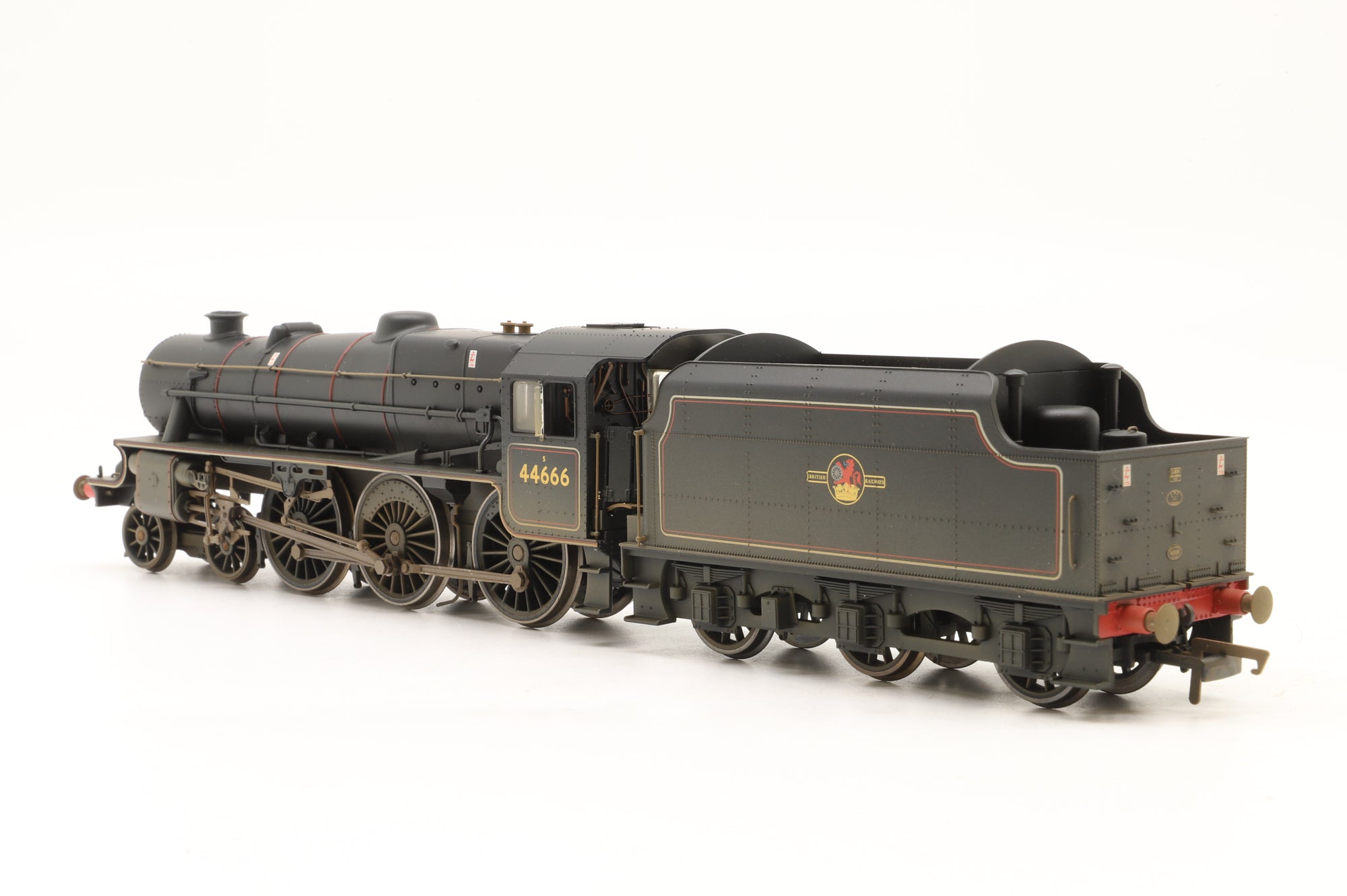 WORKSHOP Hornby OO RR2382 Class 5MT '44666' BR Lined Black L/C Weathered Non Runner