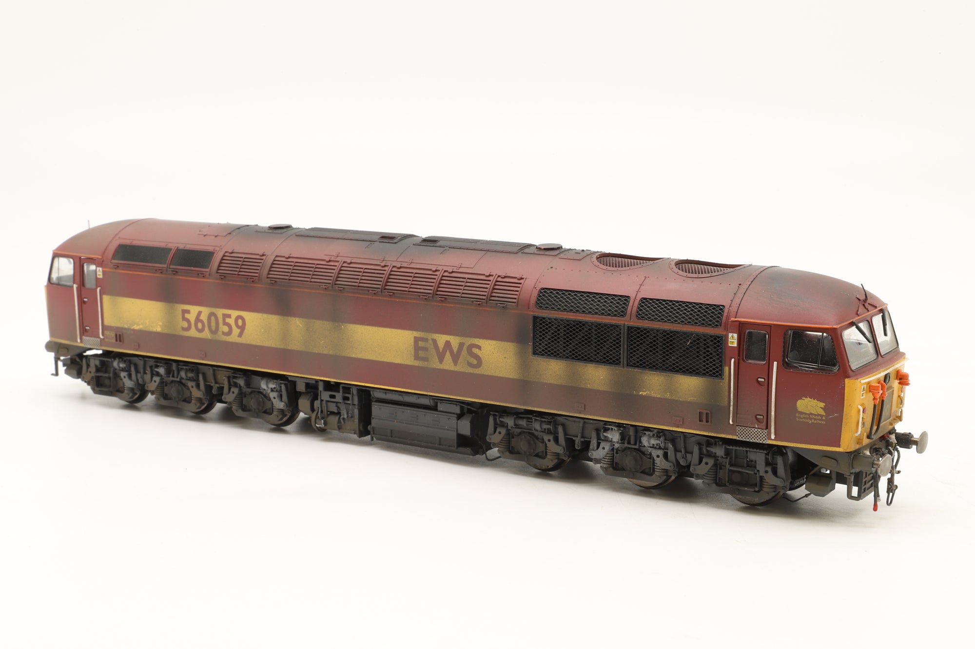 Hornby OO R2648X Class 56 56059 in EWS Livery – Weathered