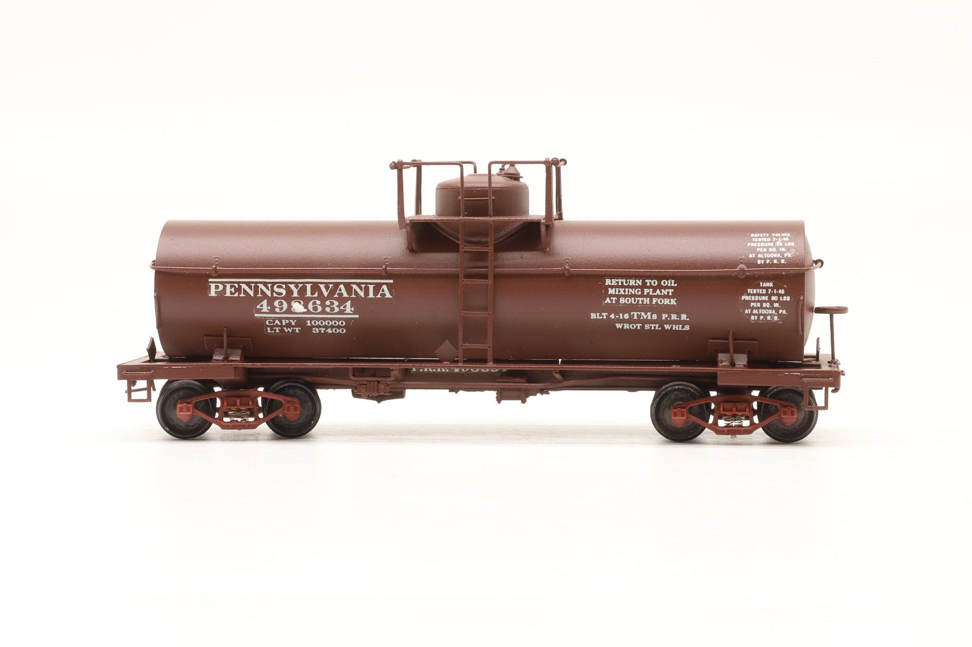 Iron Horse HO Brass 15658 8,000 Gallon Tank Car in PRR BCR