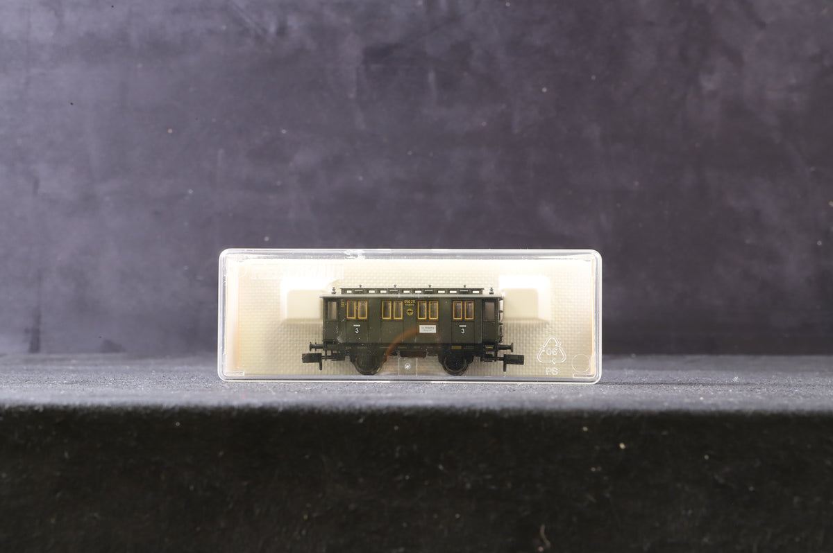 Fleischmann N Rake Of 6 DRG 4 Wheel Coaches Inc. 8058x3 &amp; 8059x3