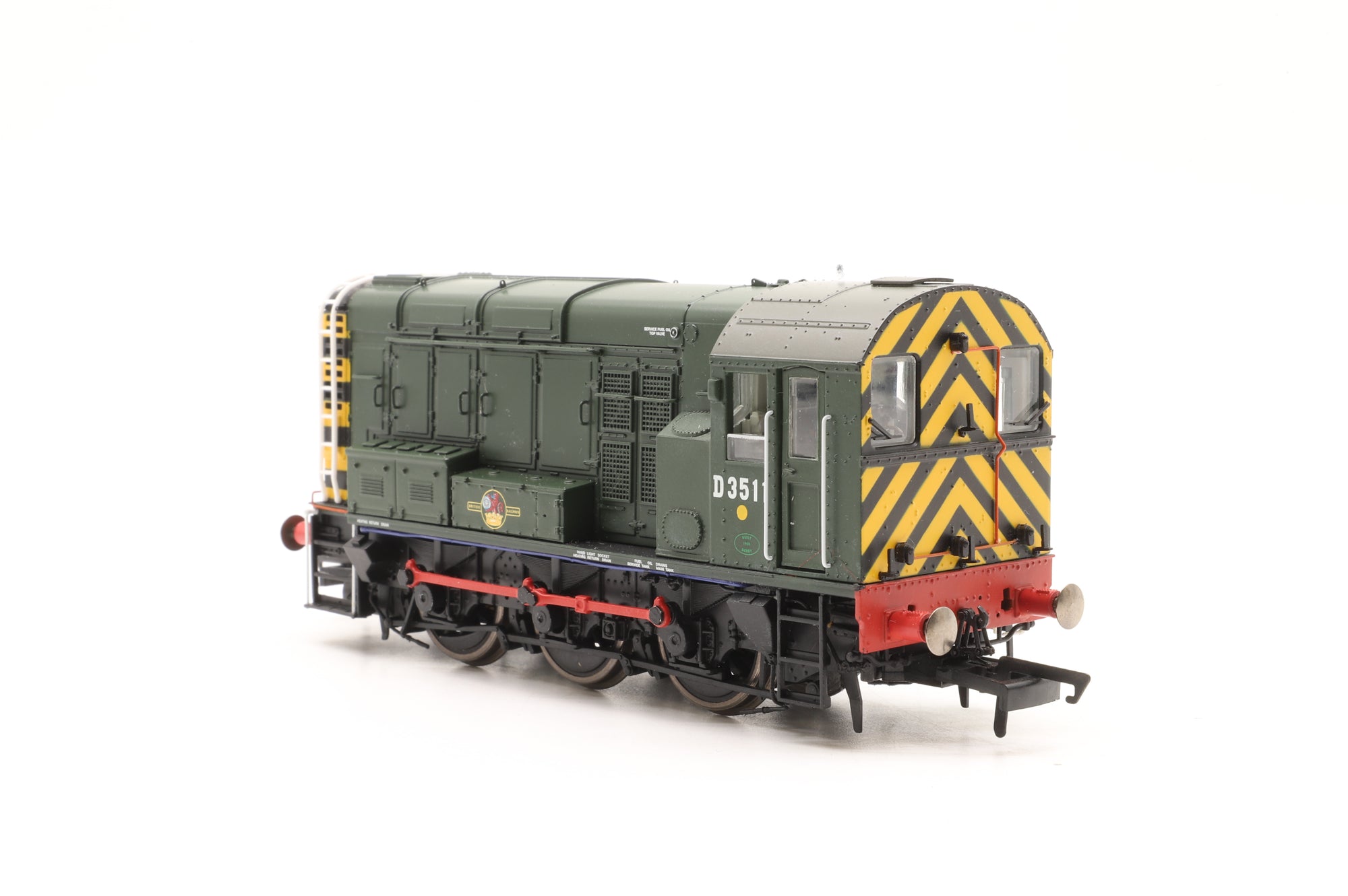 Hornby OO R2977XS Class 08 D3511 in BR Green w/ Wasp Stripe – DCC Sound