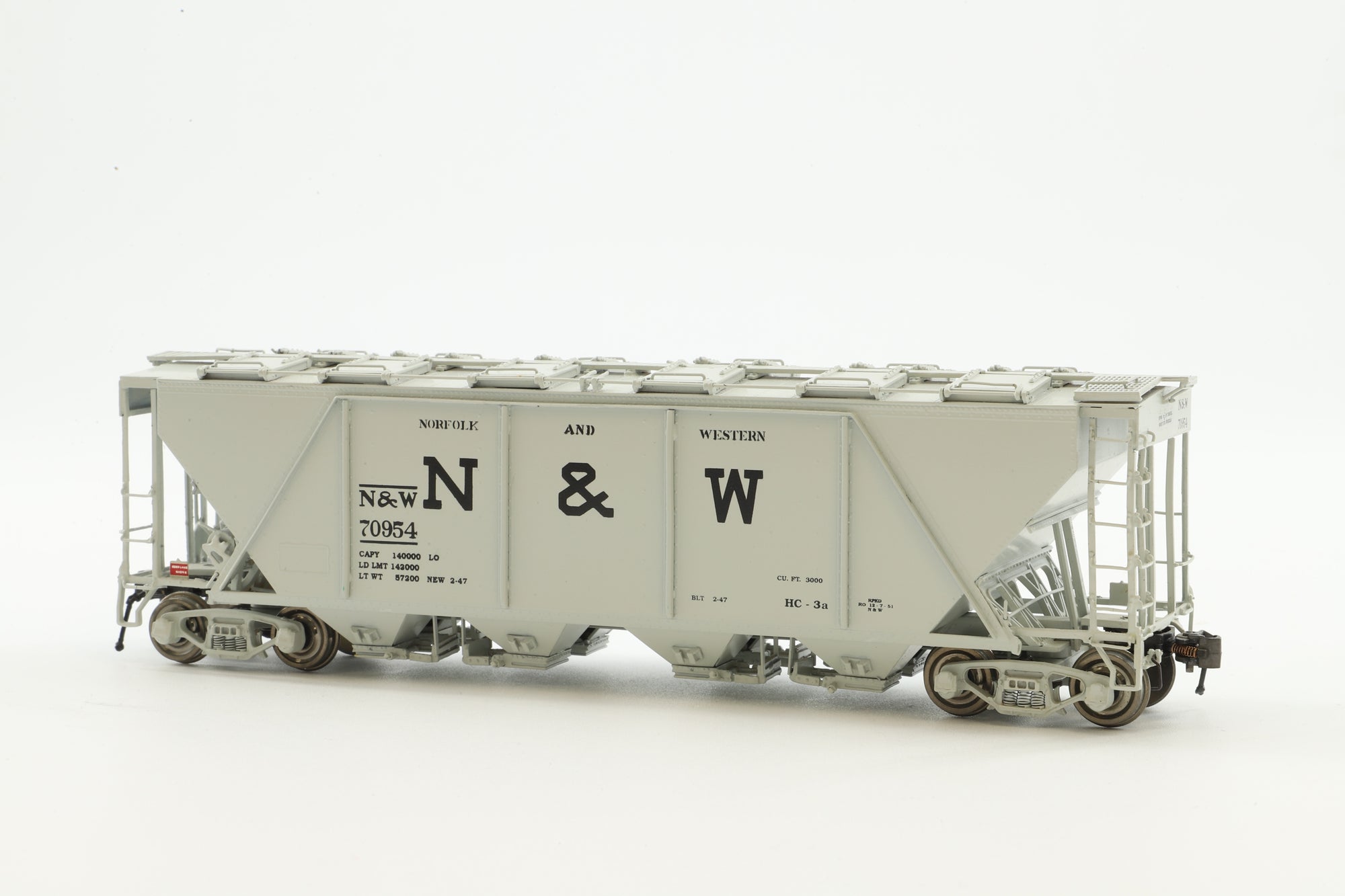 Overland Models HO Brass OMI-3340.1 Hopper Covered N&W Class HC-3a '70954'