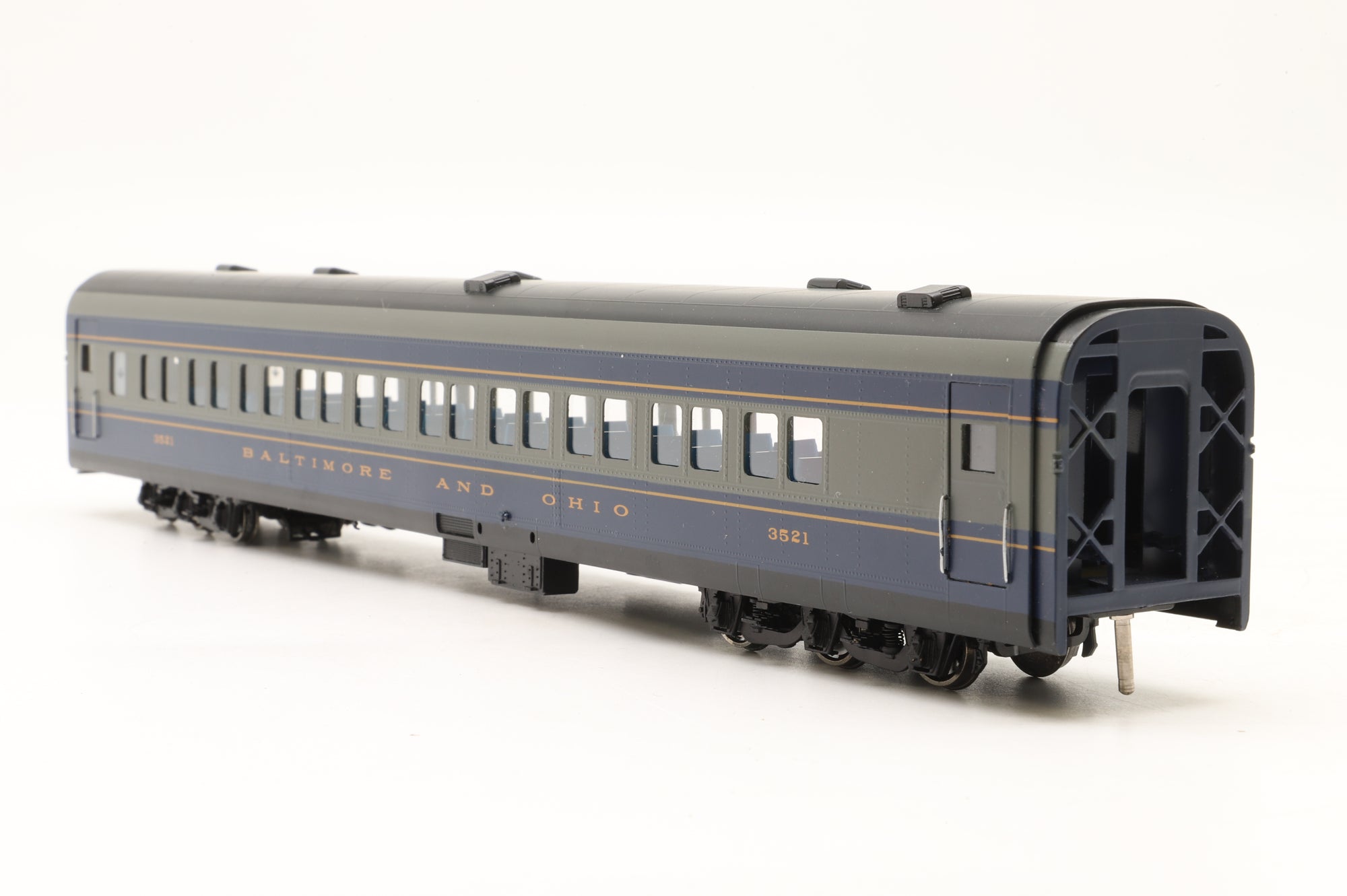 MTS Imports HO Brass Baltimore & Ohio Passenger Car Set 'The Royal Blue' Factory Painted