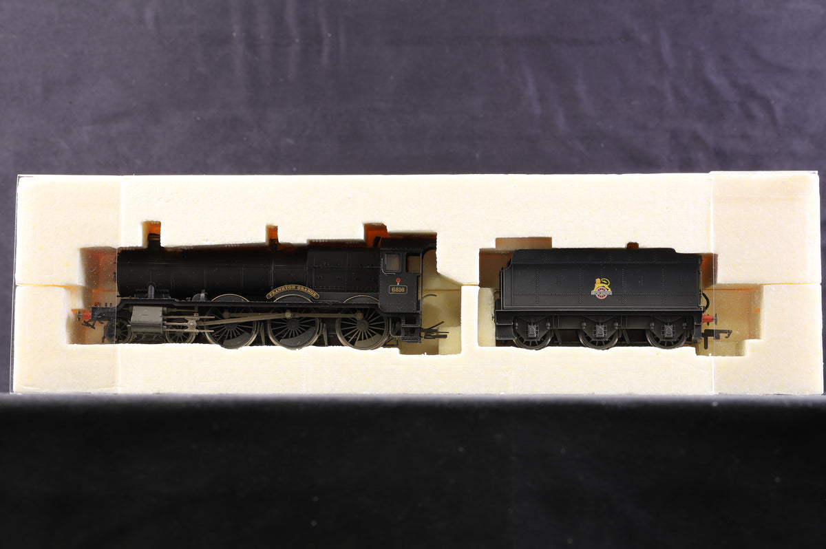 Hornby OO R2548 BR 4-6-0 Grange Class &#39;Frankton Grange&#39; BR Unlined Black E/C, Weathered