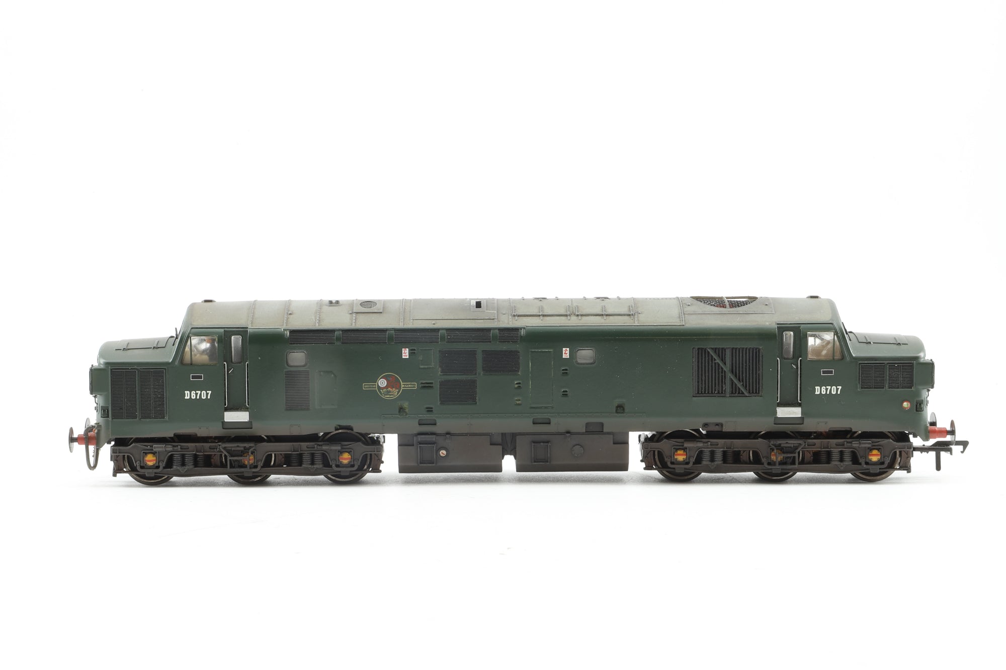 Bachmann OO 32-776 Class 37/0 BR Green Split Head 'D6707', DCC Fitted, Weathered