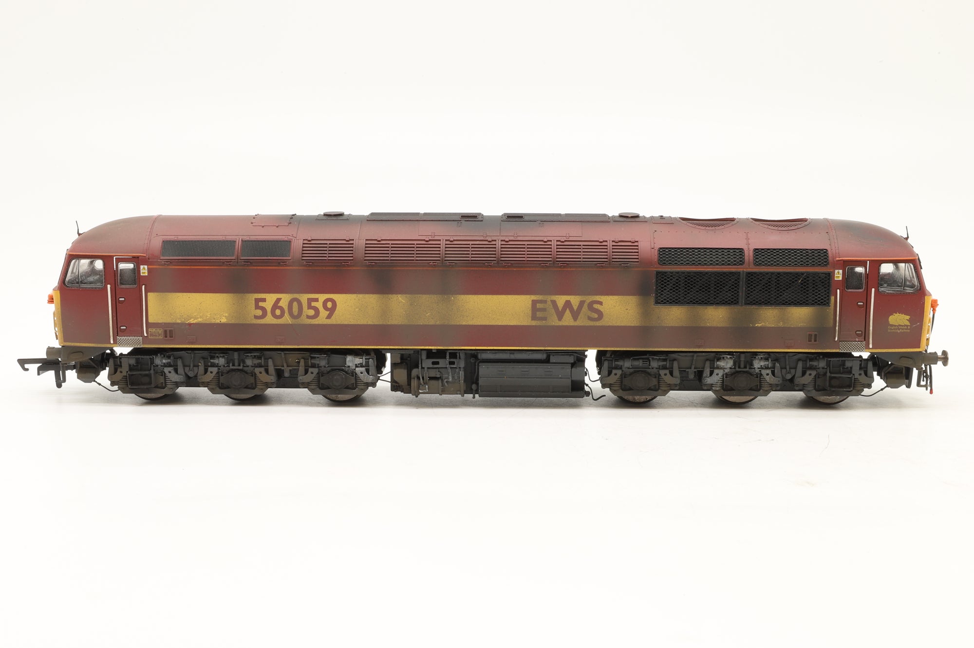 Hornby OO R2648X Class 56 56059 in EWS Livery – Weathered