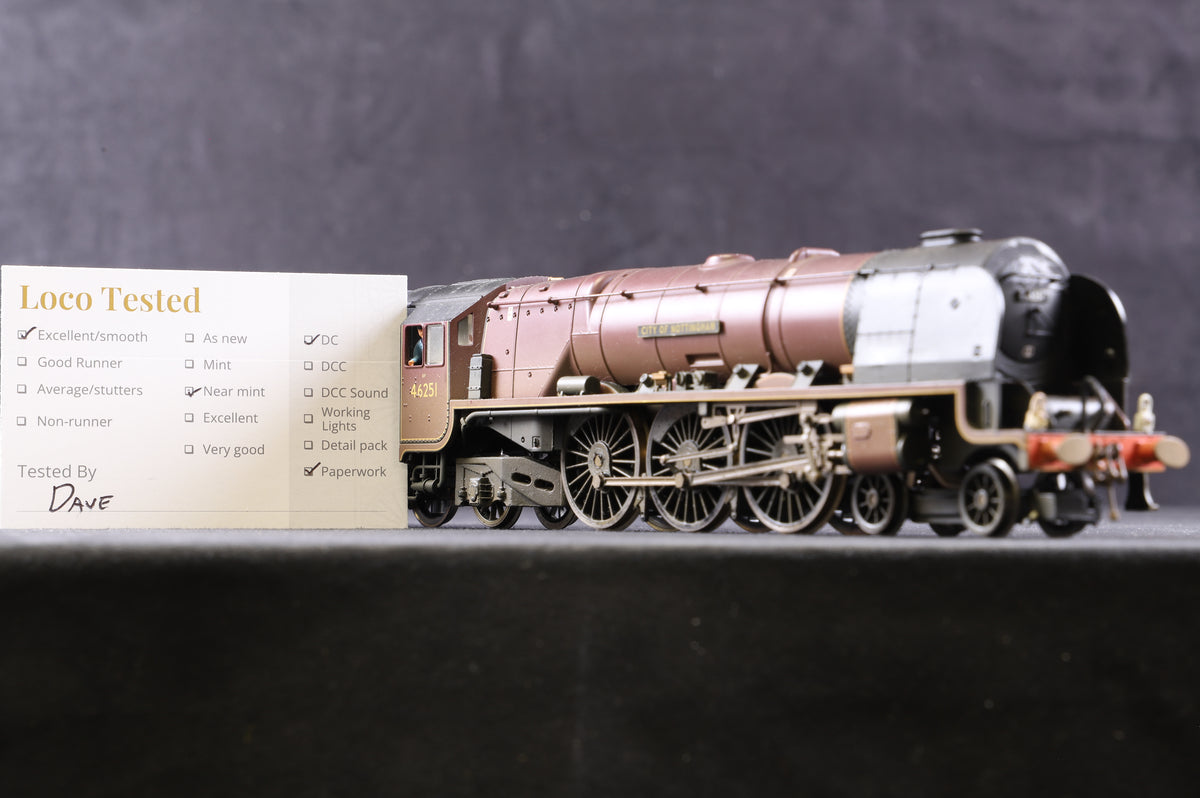 Hornby OO R2383 BR 4-6-2 Duchess Class &#39;City Of Nottingham&#39; &#39;46251&#39;, Weathered