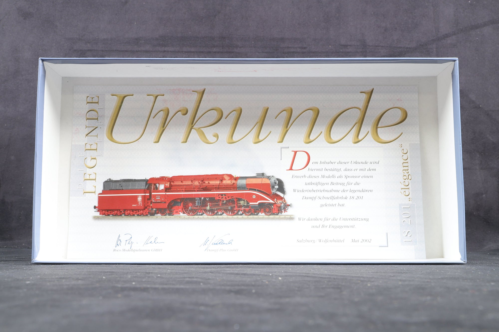 Roco HO 69203 Steam Locomotive '18 201' Elegance Design w/Sound, 3-Rail