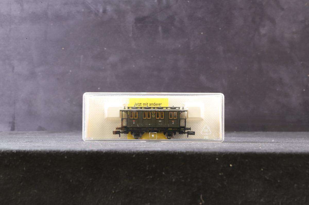 Fleischmann N Rake Of 6 DRG 4 Wheel Coaches Inc. 8058x3 &amp; 8059x3