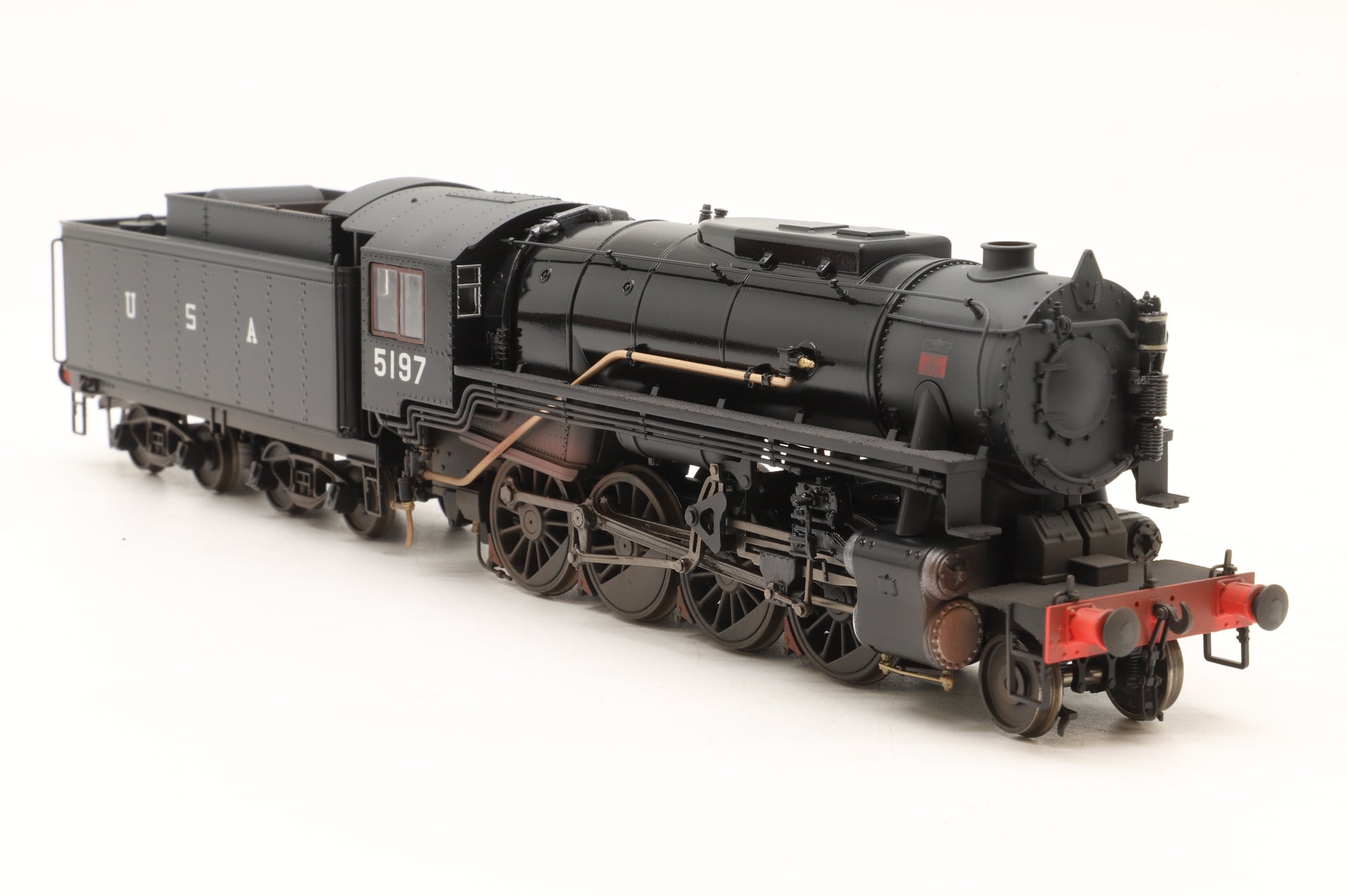 Rapido OO Gauge 926010 USATC S160 2-8-0, ‘5197’, Black w/USA on tender (As preserved) Lightly Weathered & Gloss Finish