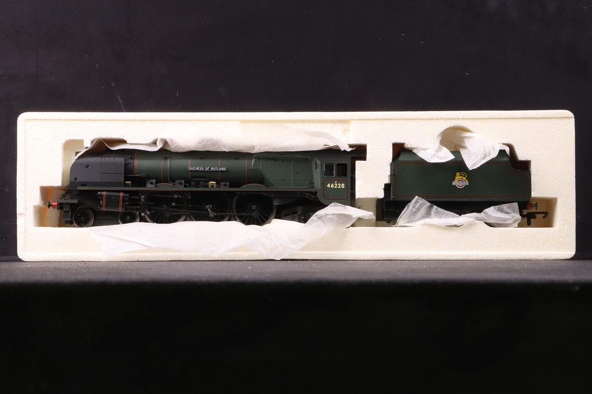 Hornby OO R2231 Dutchess Class 46228 &#39;Dutchess of Rutland&#39; in Lined BR Green w/ Early Crests