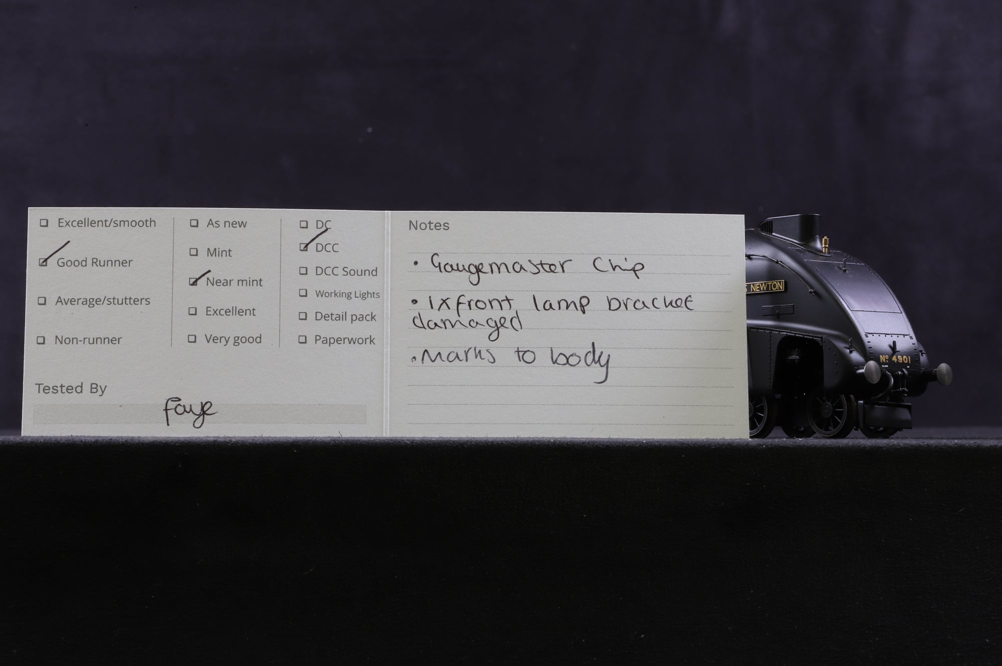 Hornby OO R2338 Class A4 '4901' 'Sir Charles Newton' NE Black DCC Fitted