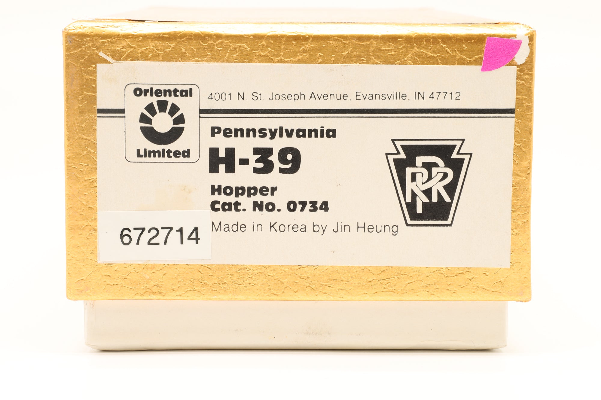 Oriental Limited HO Brass H-39 Pennsylvania Hopper '672714'