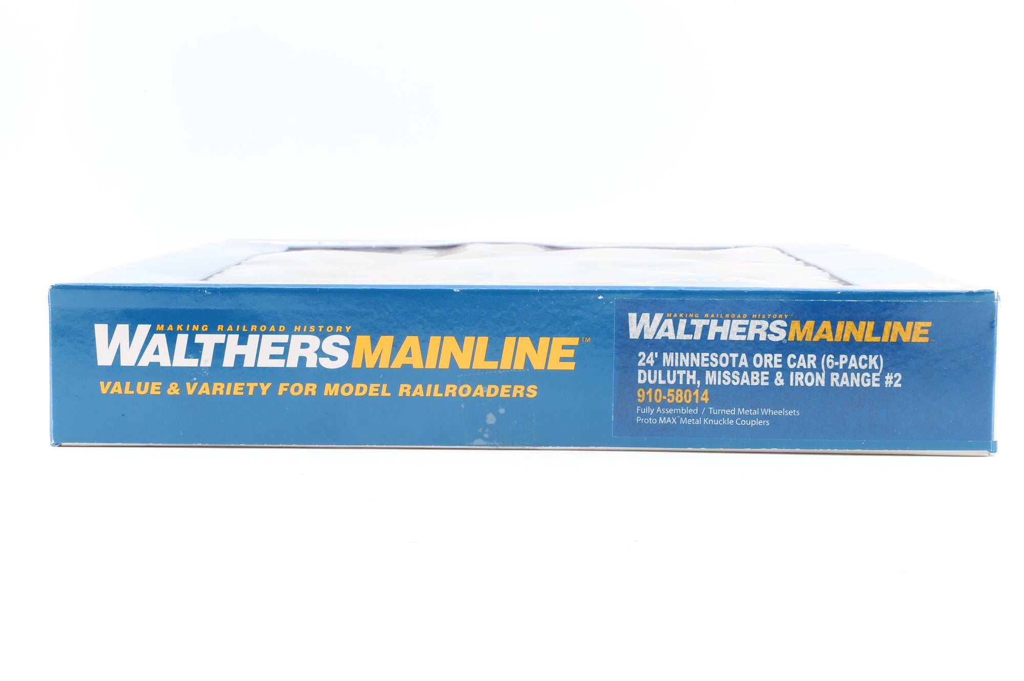 Walthers HO 910-58014 6-Pack of 24' Michigan Ore Cars in DMIR Brown - Pro-Customised/Weathered