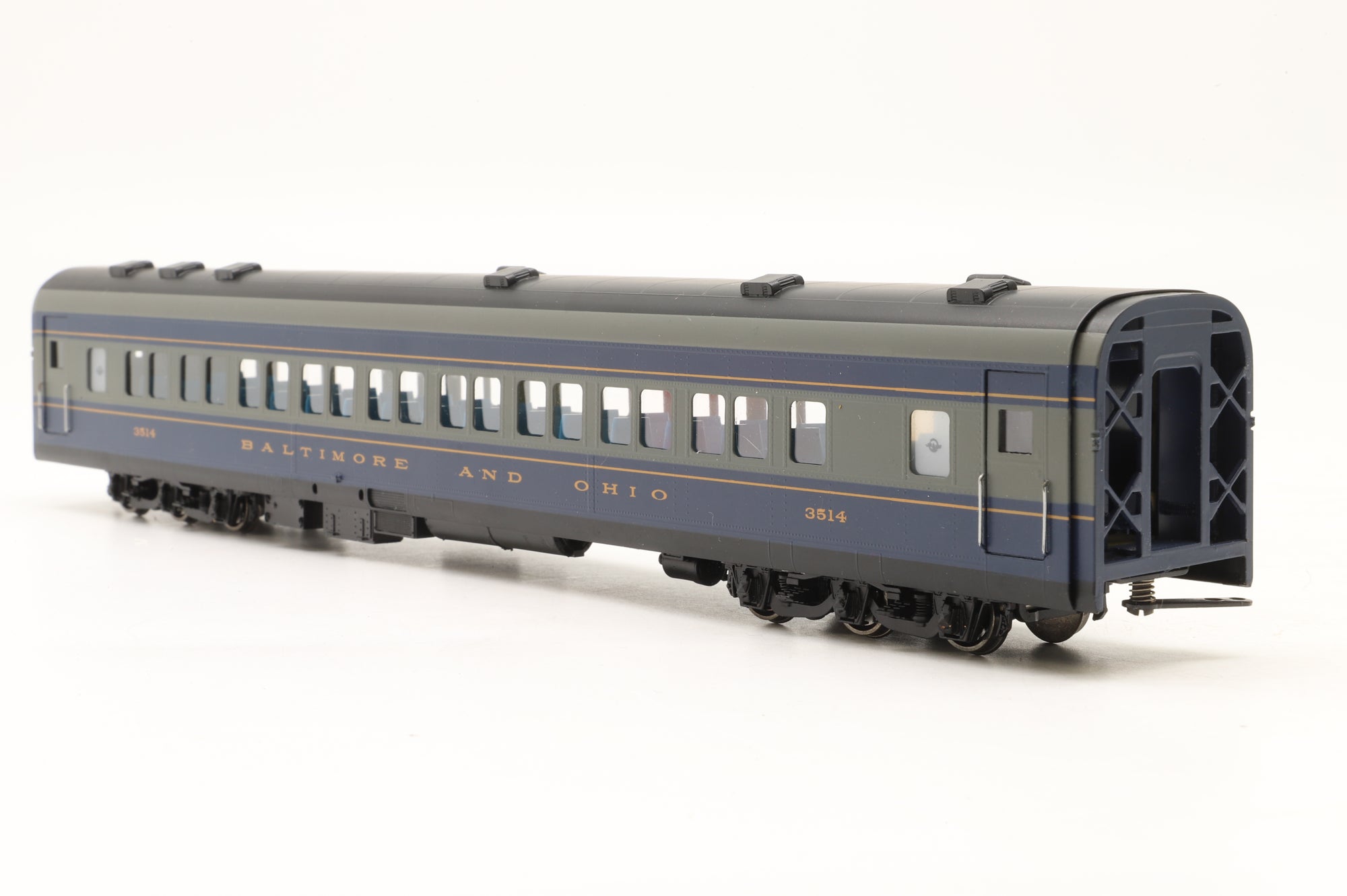 MTS Imports HO Brass Baltimore & Ohio Passenger Car Set 'The Royal Blue' Factory Painted