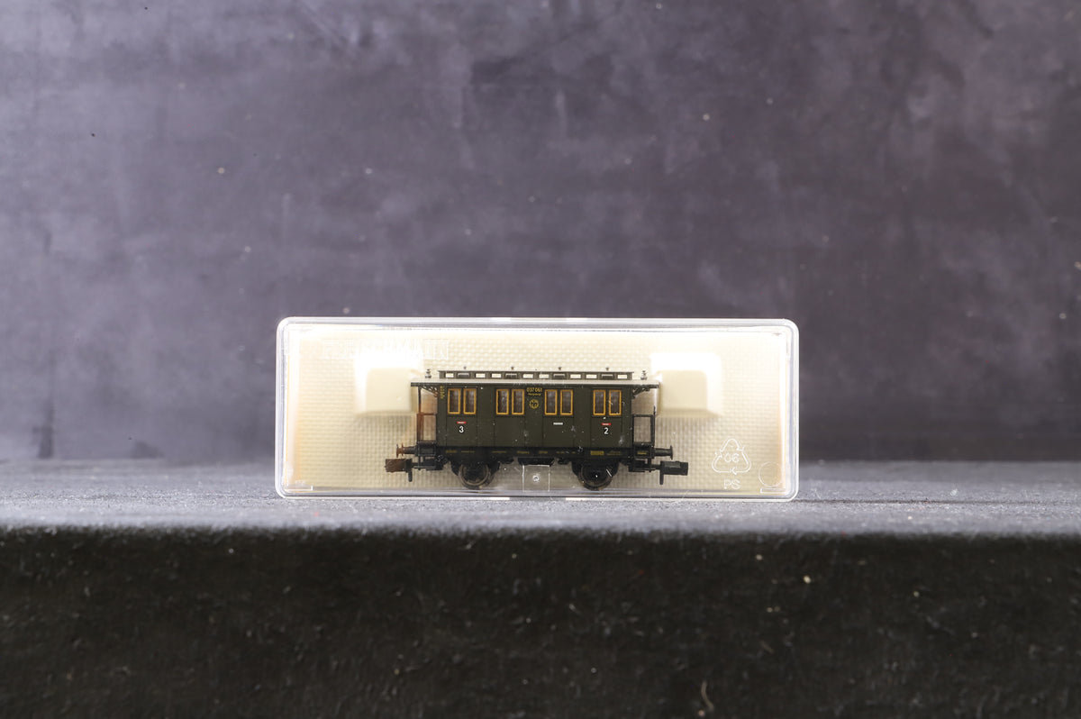 Fleischmann N Rake Of 6 DRG 4 Wheel Coaches Inc. 8058x3 &amp; 8059x3