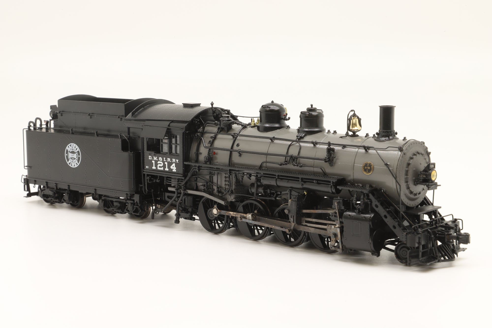 Iron Horse Models/Precision Scale Co. HO PSC #17112-1 DM&IR 2-8-0 Grey Boiler, Intermediate Version '1214', Factory Painted Brass