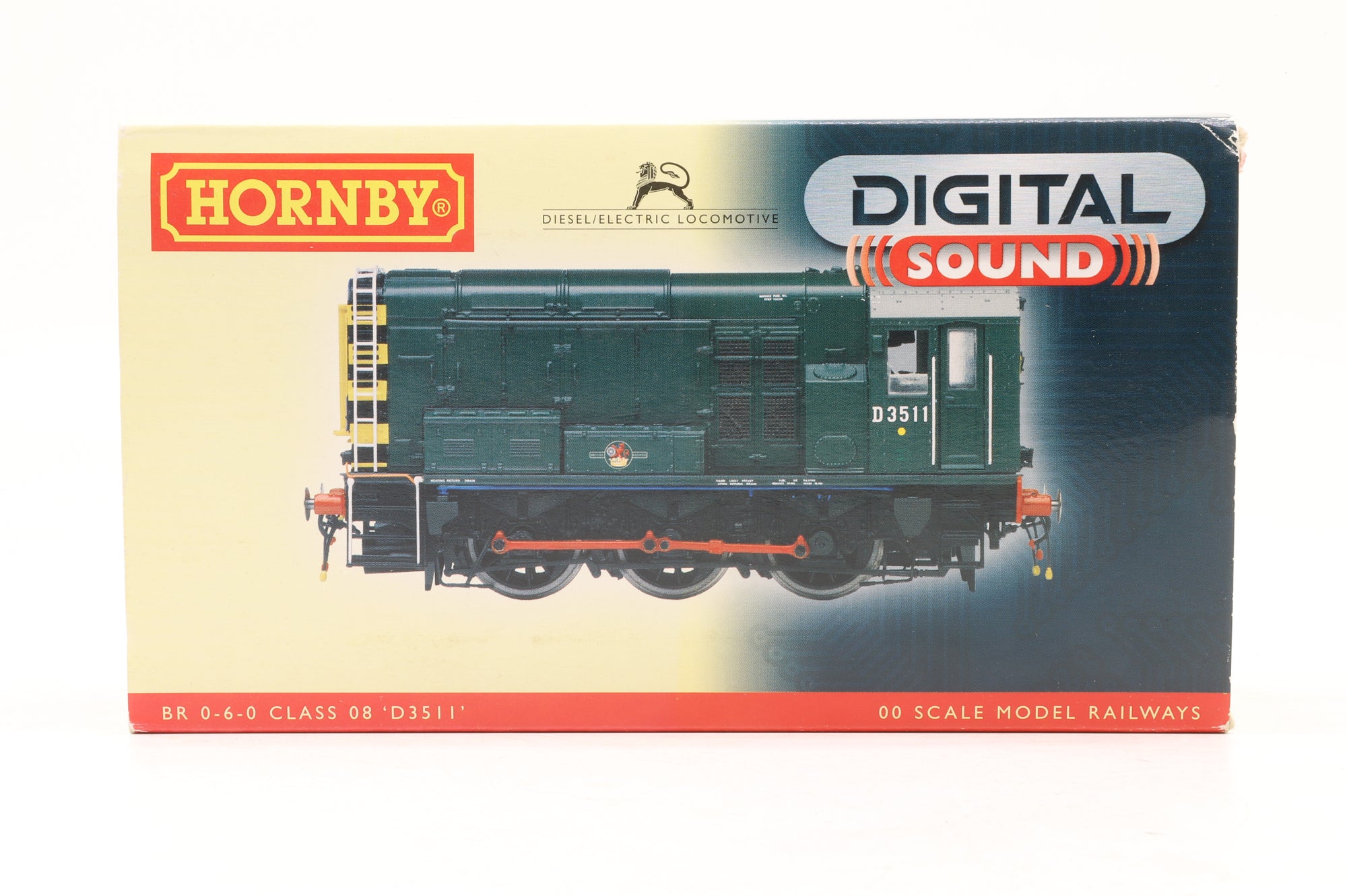 Hornby OO R2977XS Class 08 D3511 in BR Green w/ Wasp Stripe – DCC Sound