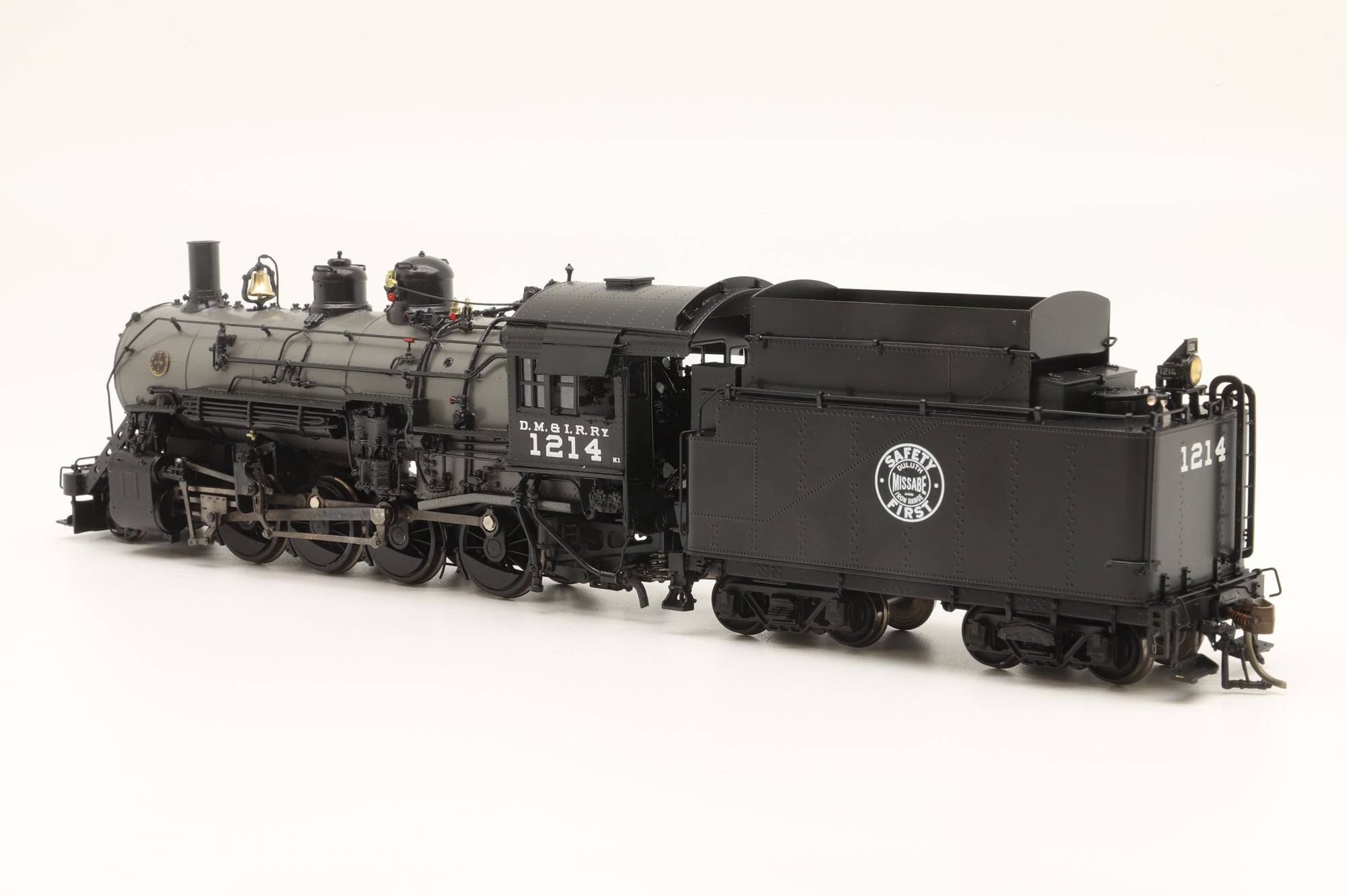 Iron Horse Models/Precision Scale Co. HO PSC #17112-1 DM&IR 2-8-0 Grey Boiler, Intermediate Version '1214', Factory Painted Brass
