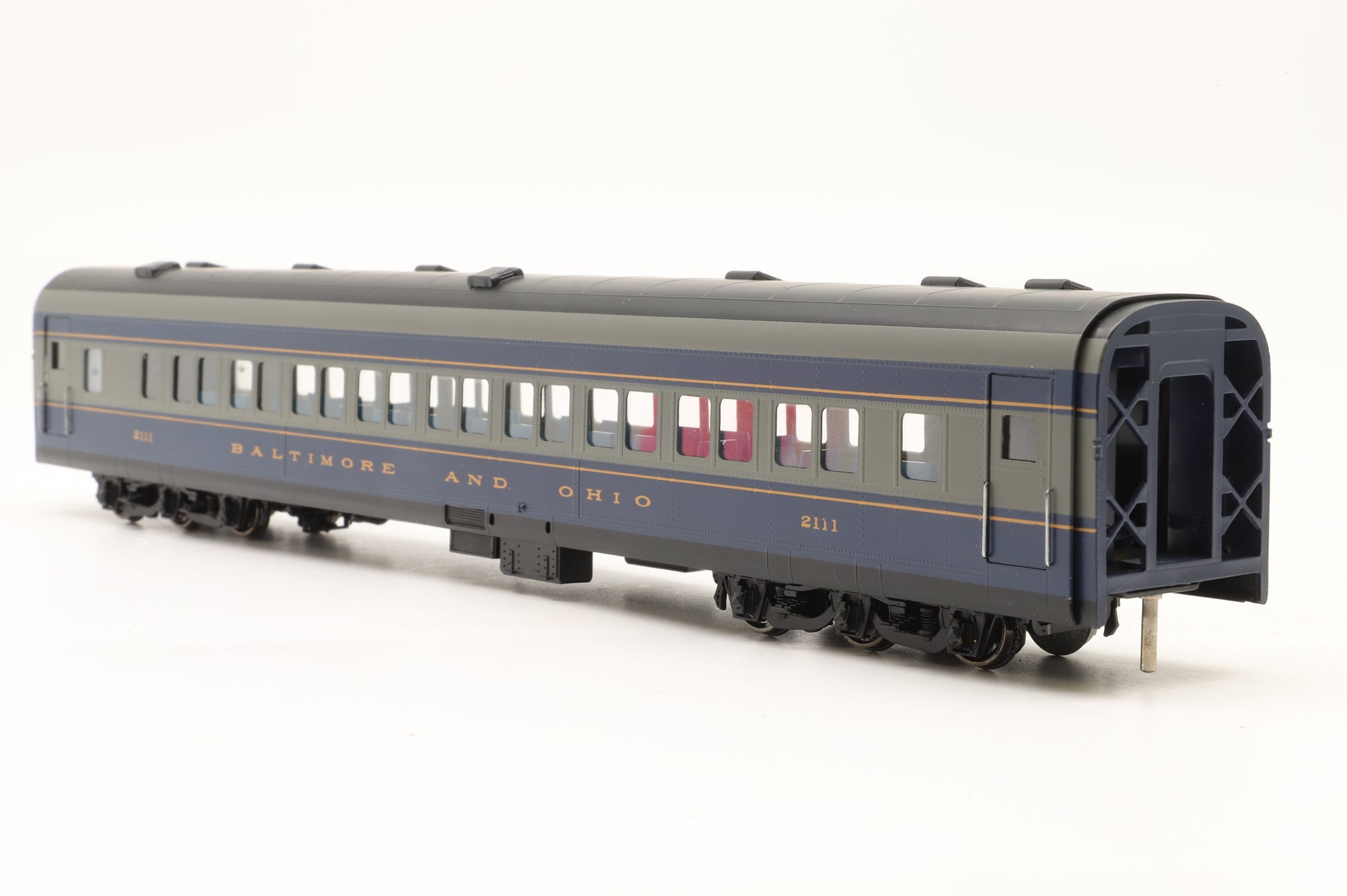 MTS Imports HO Brass Baltimore & Ohio Passenger Car Set 'The Royal Blue' Factory Painted