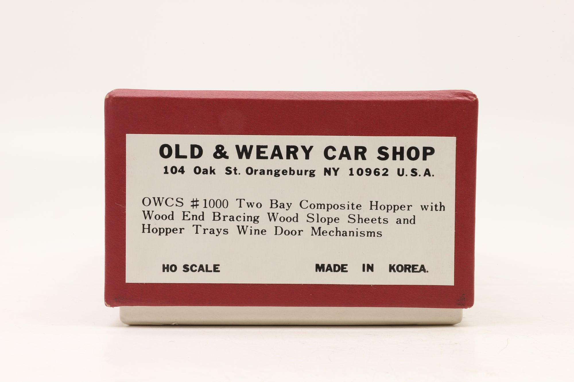 Old & Weary Car Shop HO Brass #1000 Two Bay Composite Hopper