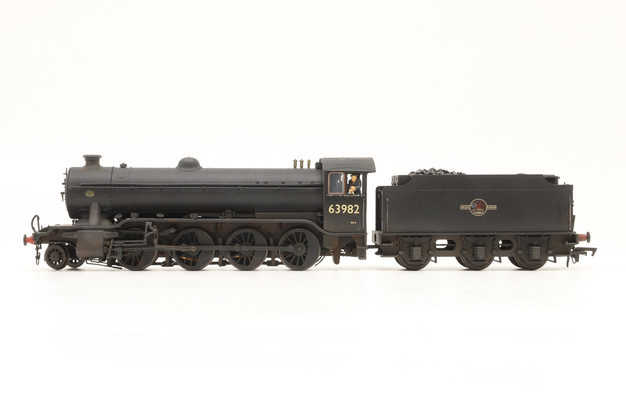 Heljan OO 6603923 Class 02 63982 in BR Black w/ Late Crests – DCC Sound & Weathered